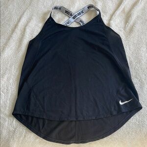 Nike Blue Tank Top with Criss-Cross Straps and Lightweight Fabric